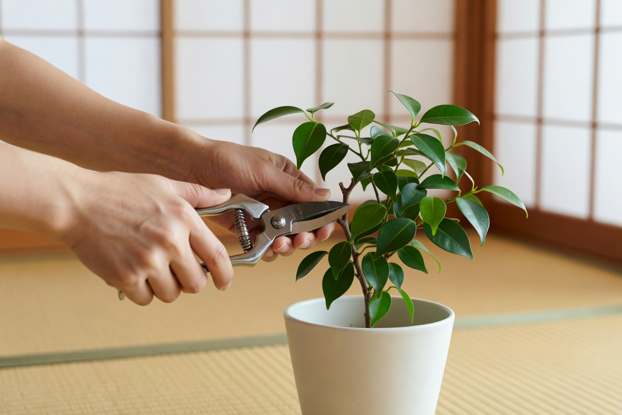 観葉植物の剪定